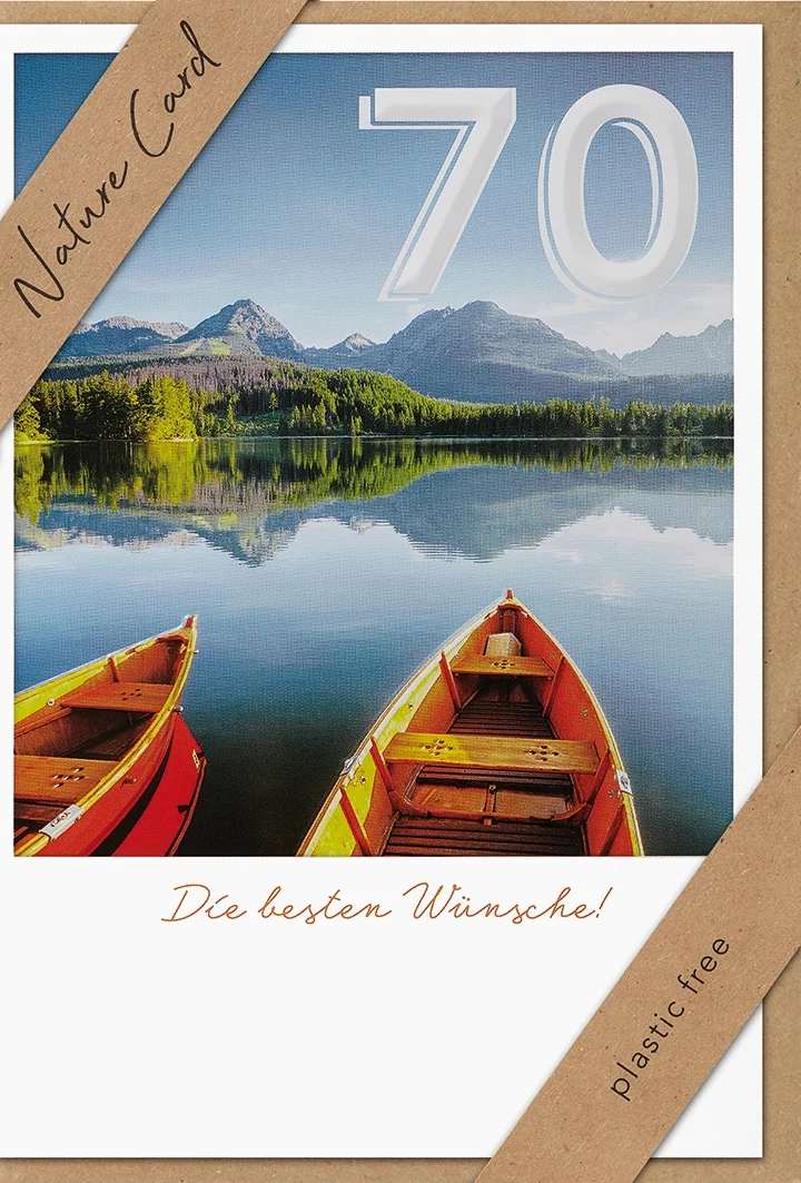 bsb, Billett, Nature Card Geburtstag 70