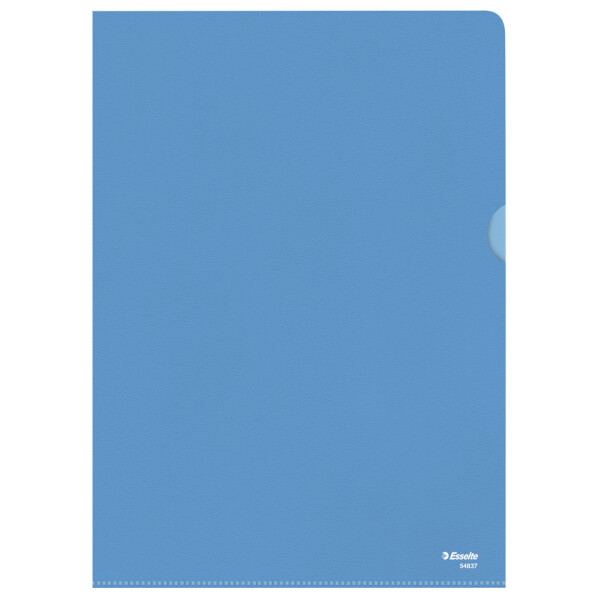 Esselte Sichthüllen Standard, DIN A4, PP, genarbt, 0,12 mm blau