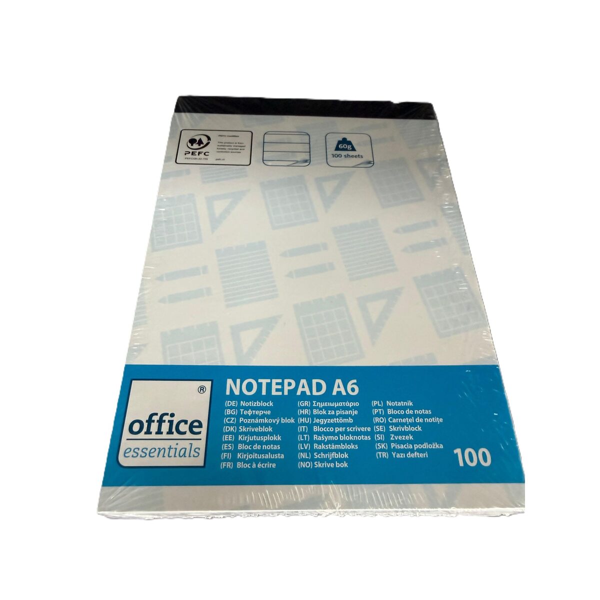 Notizblock A6 liniert 100 Blatt