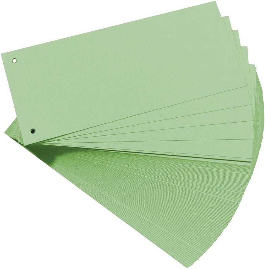 Herlitz Trennstreifen gelocht 10,5 x 24cm grün