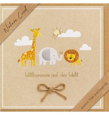 bsb, Billett, Nature Card quadr. Willkommen